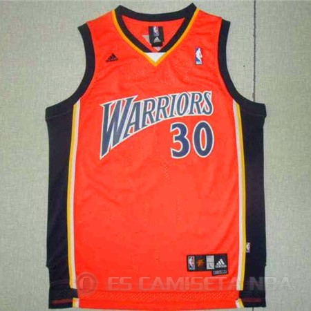 Camiseta retro Curry #30 Golden State Warriors Naranja - Haga un click en la imagen para cerrar